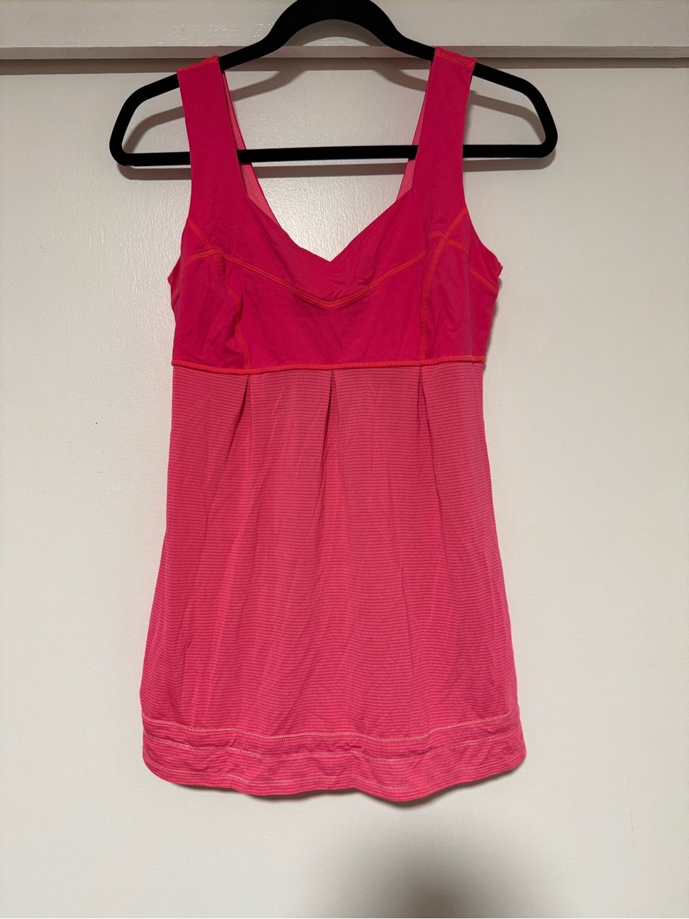 lululemon athletica Bright Pink Performance Tank Top